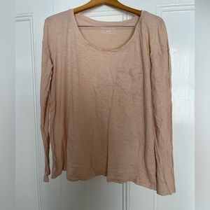 Blush Pea in the Pod maternity long-sleeve tee - medium